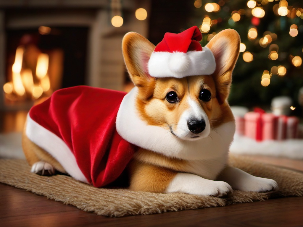 Christmas Corgi Wallpaper  