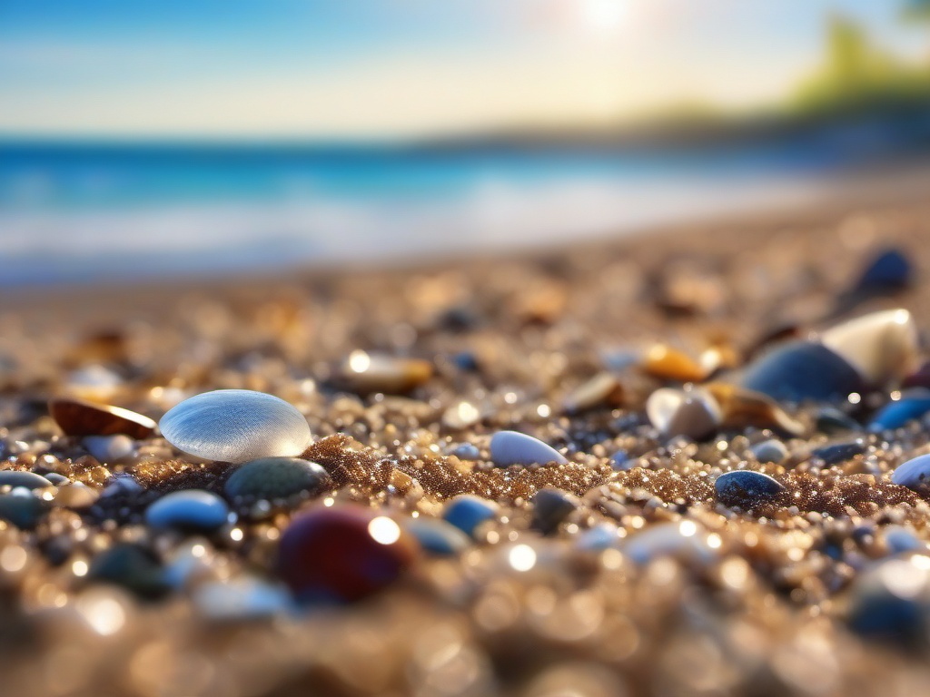 Beachside beachcombing adventures close shot perspective view, photo realistic background, hyper detail, high resolution