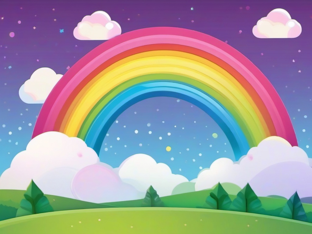 Rainbow Cute Background  