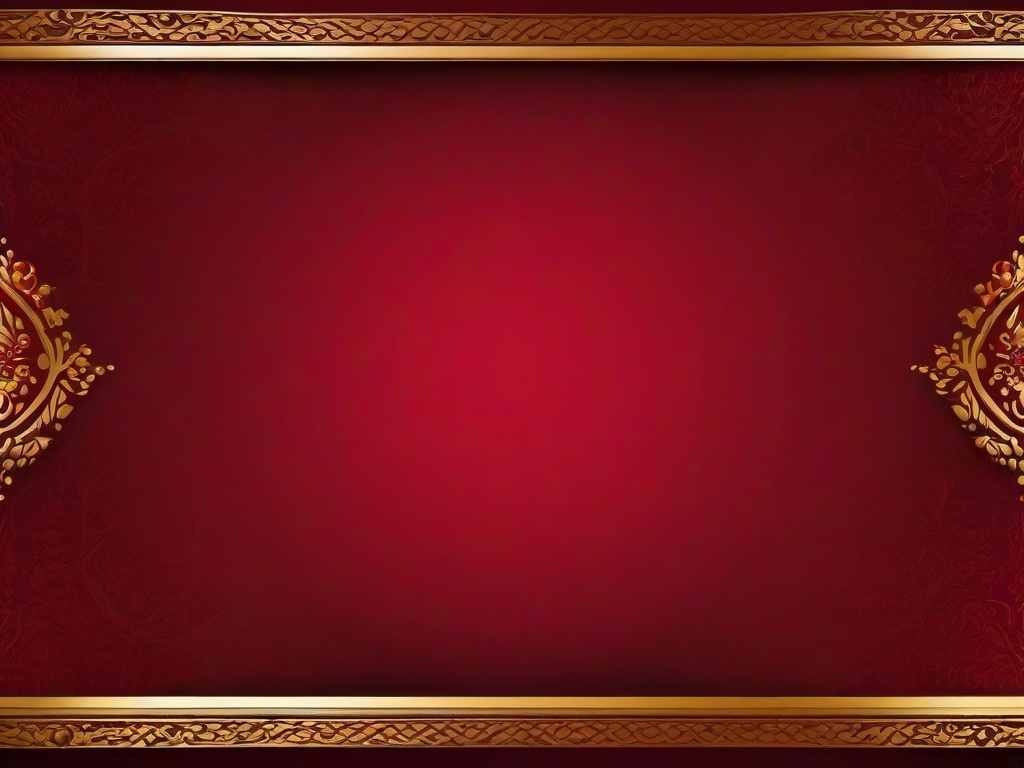 Red And Golden Background-Rich red with golden patterns along the edges, adding a touch of elegance  background wallpaper