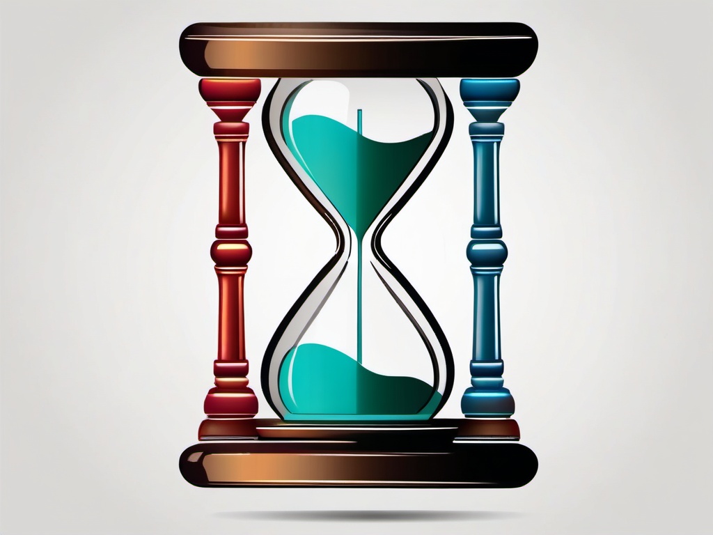 Hourglass icon - Hourglass for measuring time,  color clipart, vector art