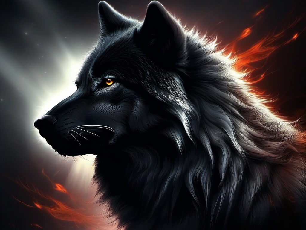 Wolf Dark Wallpaper  ,desktop background wallpaper