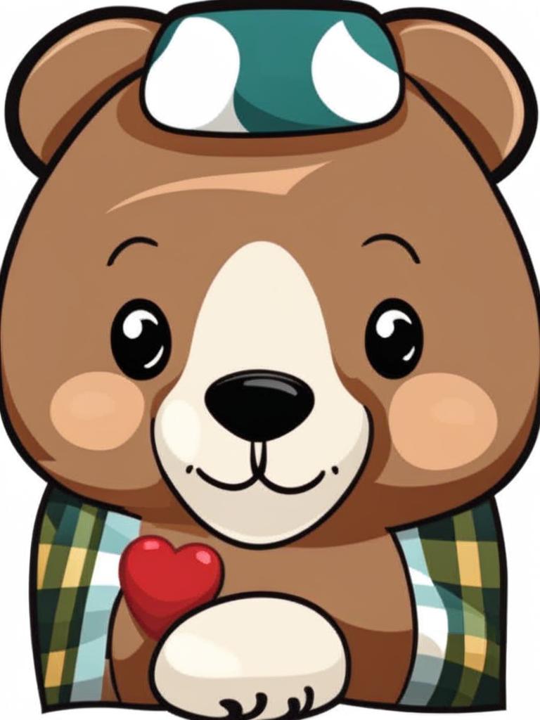 bear clipart transparent background - ready for cuddles. 