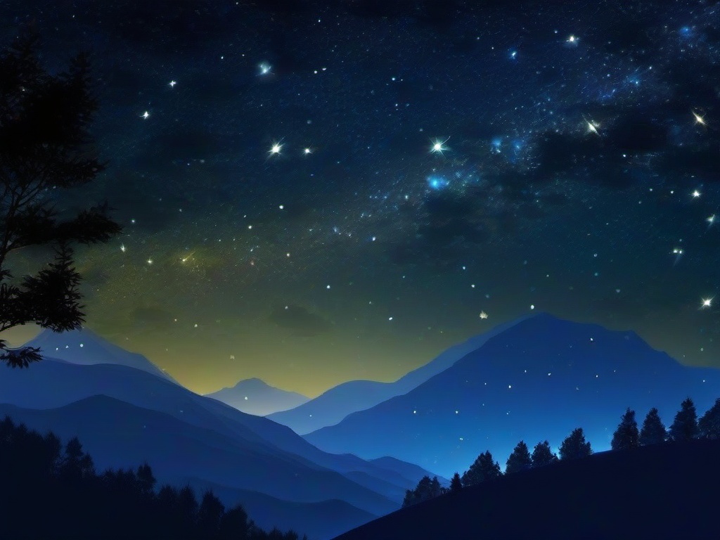 Starry Night Animated Wallpaper  ,desktop background wallpaper