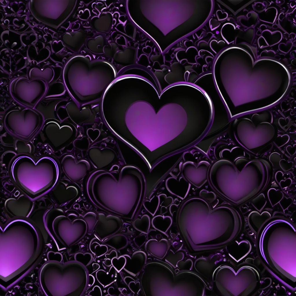 Heart Background Wallpaper - black and purple heart wallpaper  