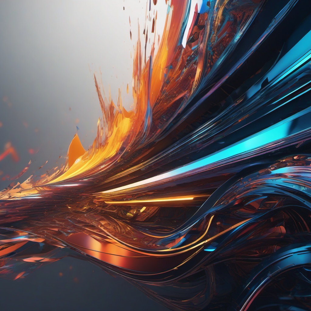 8K Wallpaper - Ultra-HD Futuristic Digital Art  intricate patterns, splash art, wallpaper art