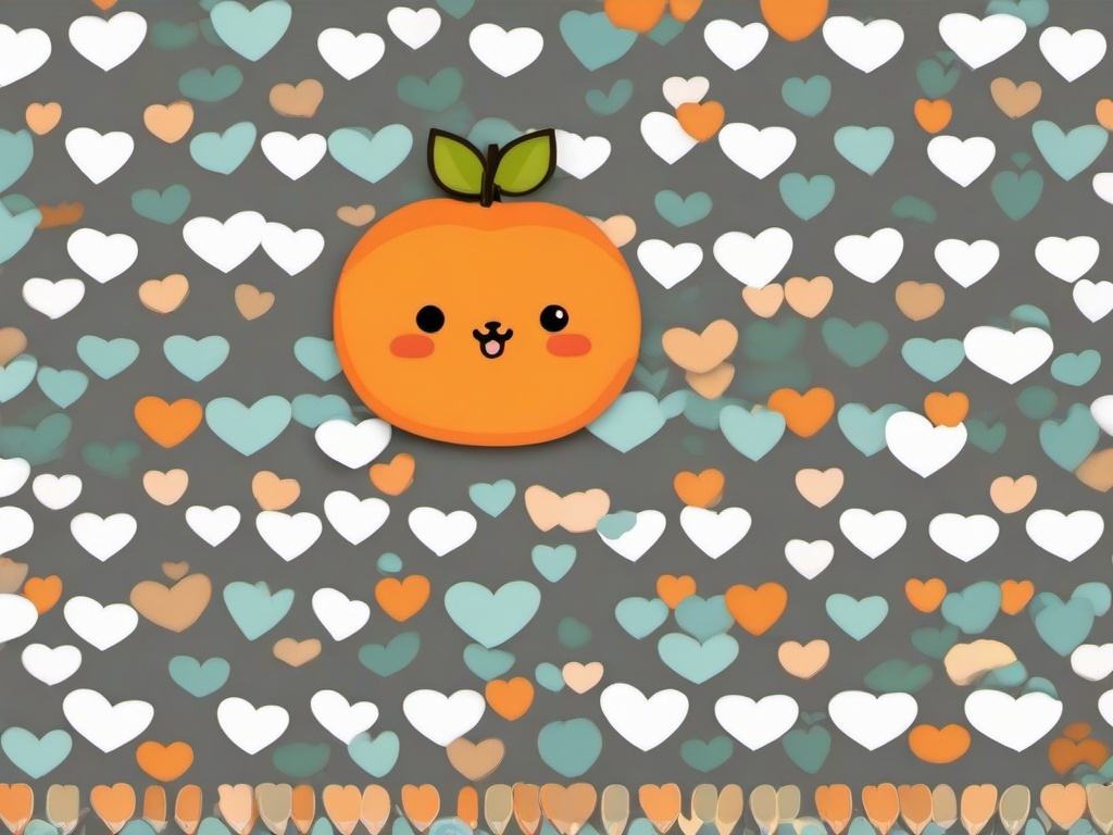 cute wallpaper orange  ,desktop background wallpaper