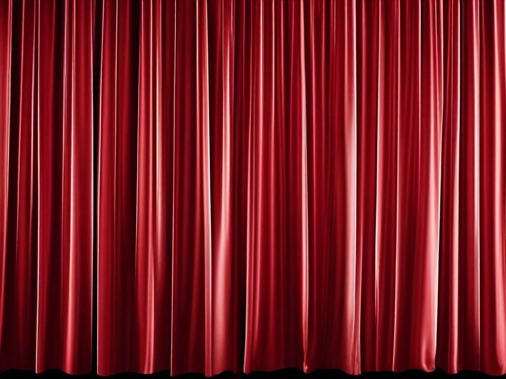 Red Curtain Background-Dramatic red velvet curtain texture, perfect for theater themes  background wallpaper