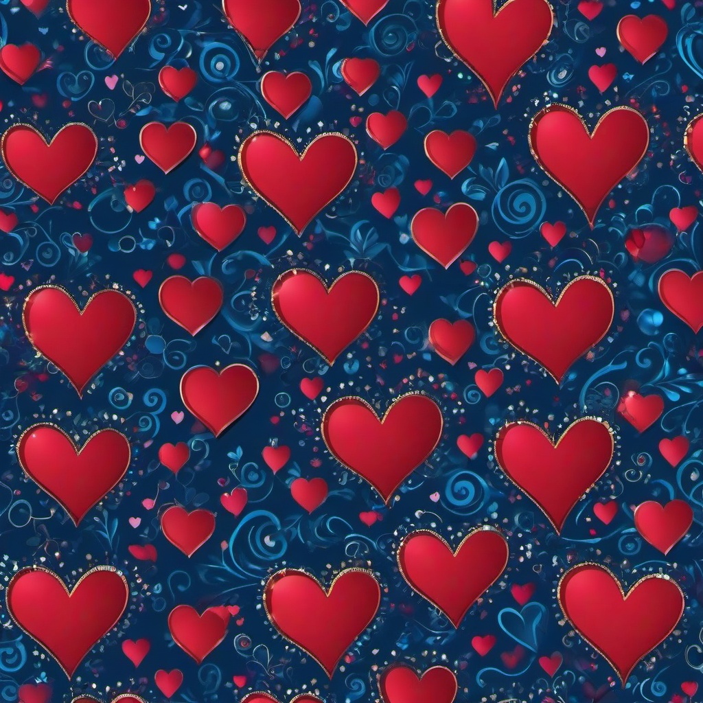 Heart Background Wallpaper - heart blue background  