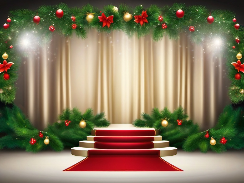 Christmas Background Stage  