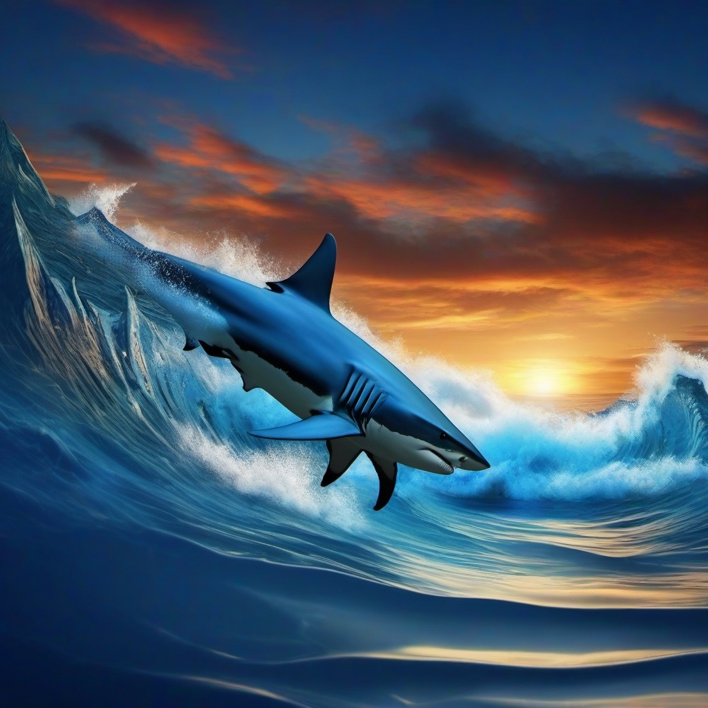 Ocean Background Wallpaper - ocean shark background  