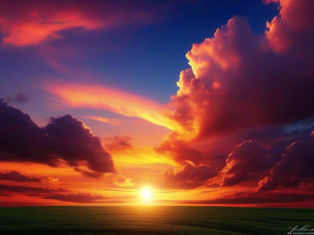 Sunset Sky Wallpaper  ,desktop background wallpaper