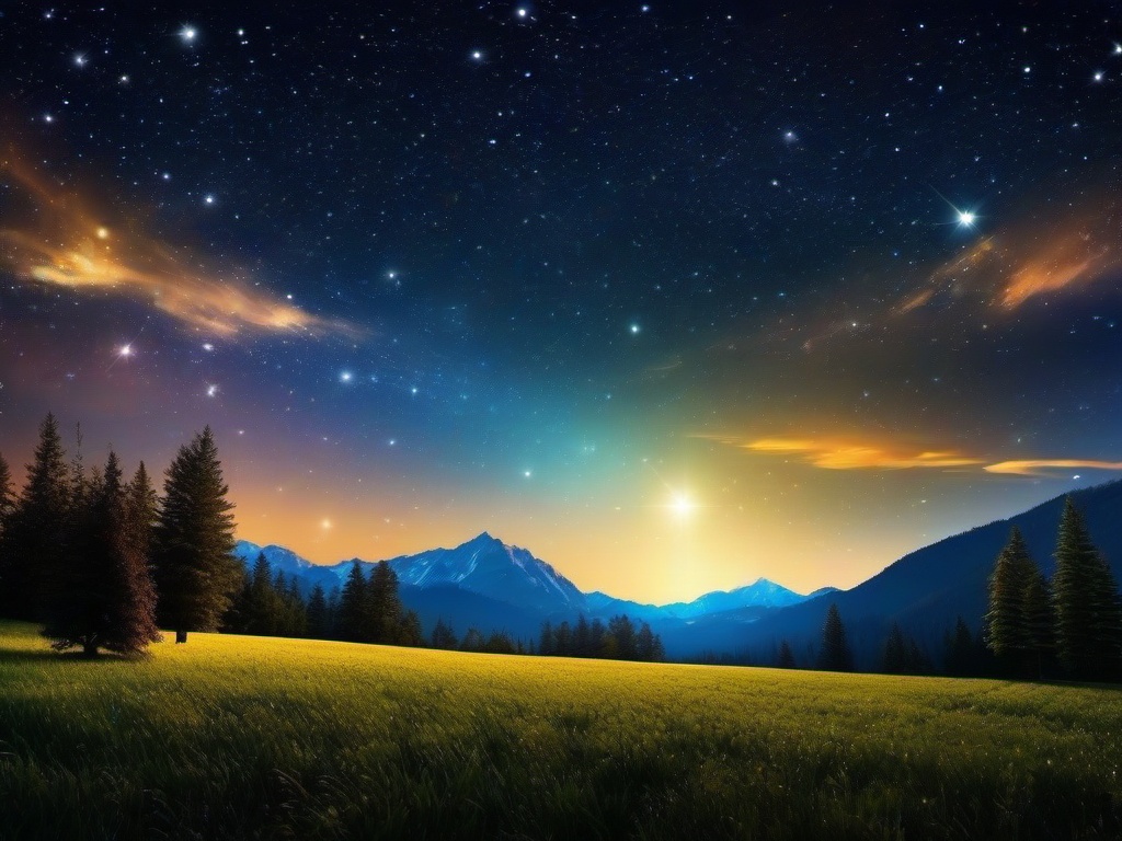 Free Starry Night Background  ,desktop background wallpaper