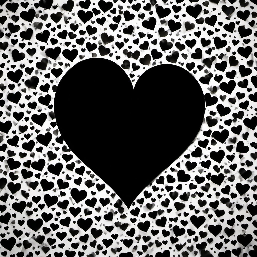 Heart Background Wallpaper - black background and white heart  