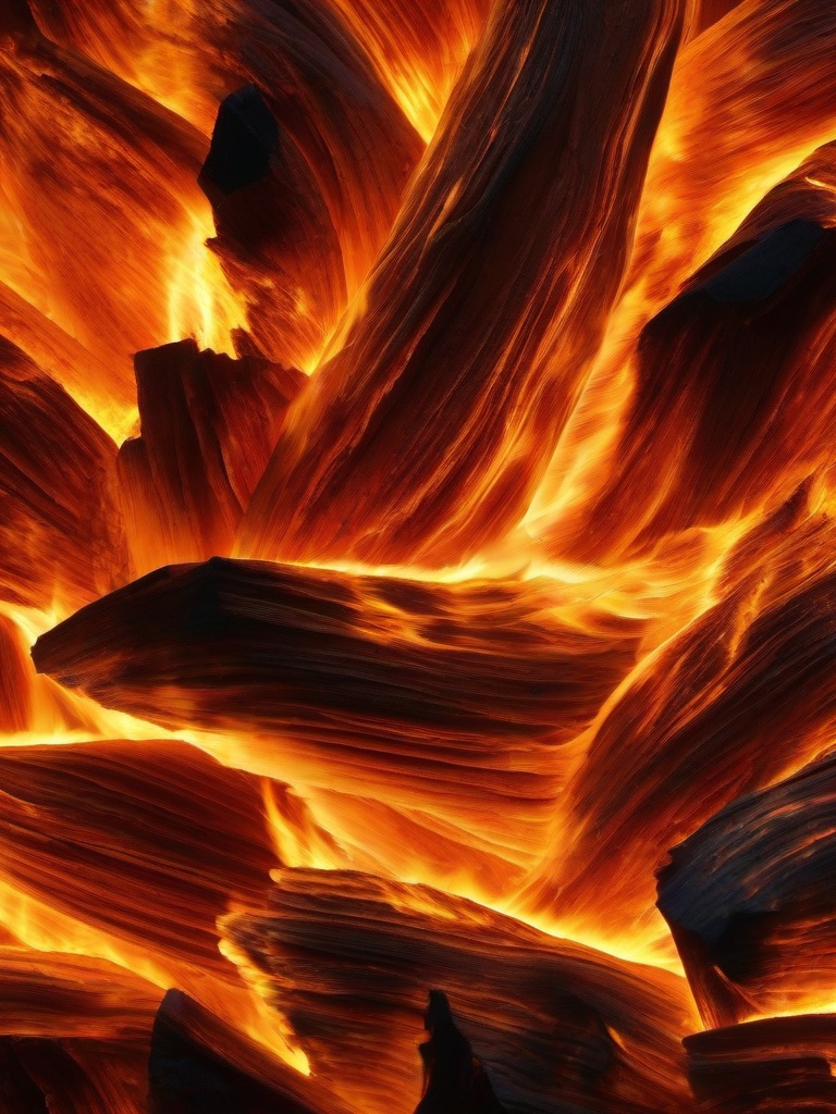 Fire Wallpaper - Fierce, crackling fire close-up  background wallpaper