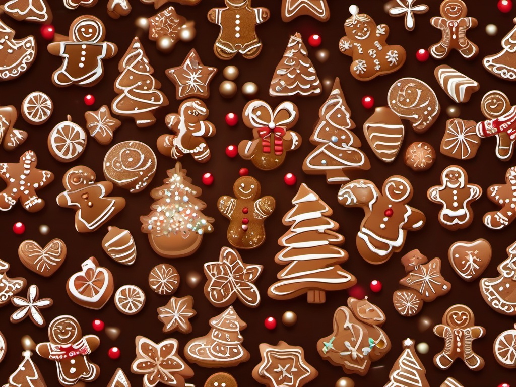 Gingerbread Christmas Background  