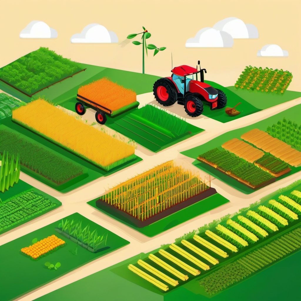 Smart Agriculture and Precision Farming clipart - Smart agriculture, ,vector color clipart,minimal