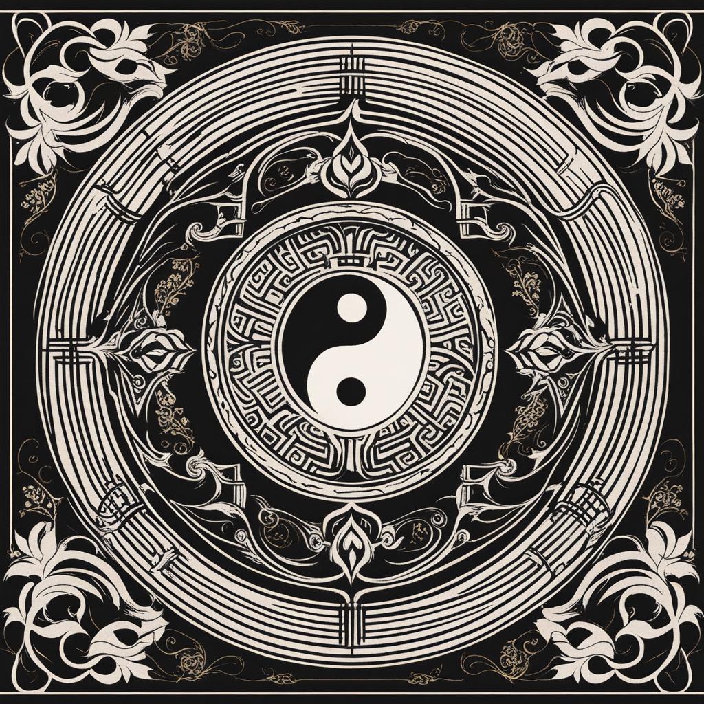 eastern zen - design a tattoo inspired by eastern philosophy, with symbols like the yin and yang. 