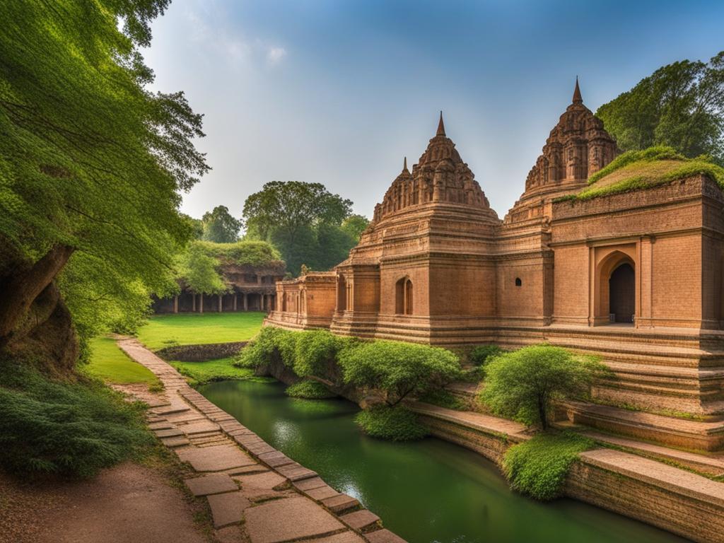 ancient charms of architecture amidst nature 