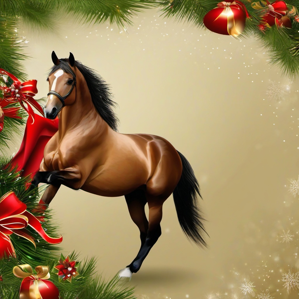 Christmas Background Wallpaper - christmas horse background  