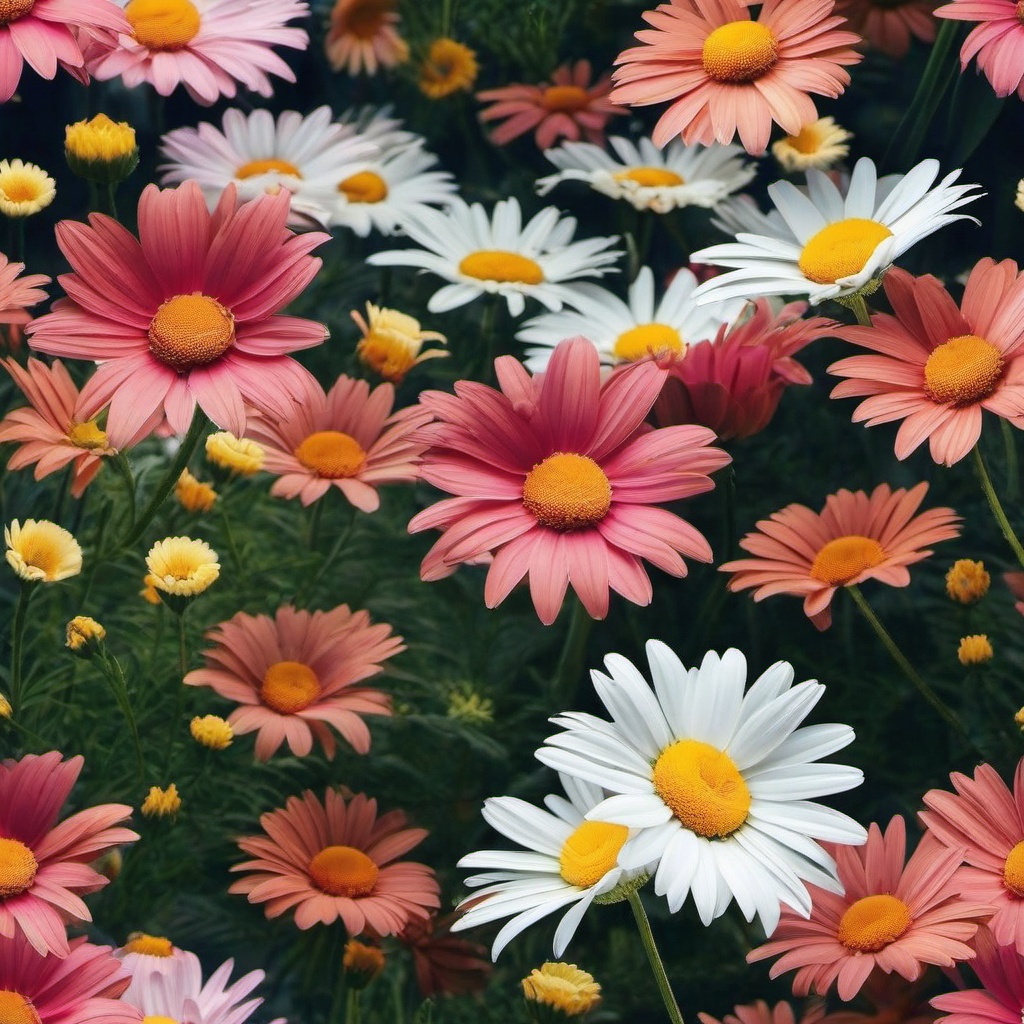 Flower Background Wallpaper - daisies background wallpaper  