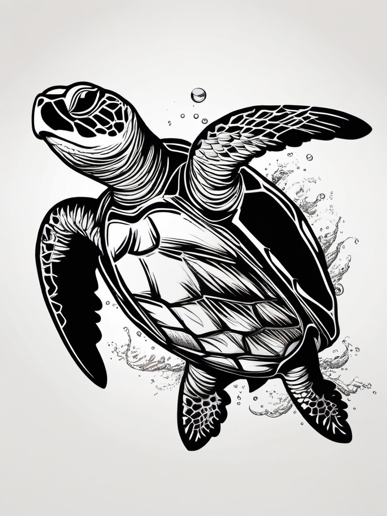 Cool Sea Turtle Tattoos - Explore a collection of cool sea turtle tattoos, featuring unique designs that showcase creativity, style, and a love for these fascinating creatures.  