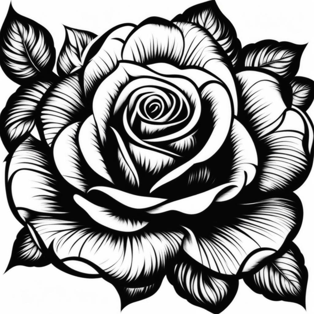 Black rose tattoo designs, Artistic designs and styles for black rose tattoos.  color, tattoo patterns, white clean background