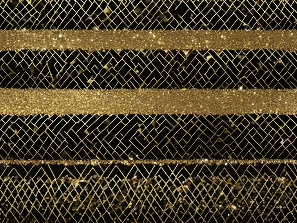 Glitter Gold And Black Background  