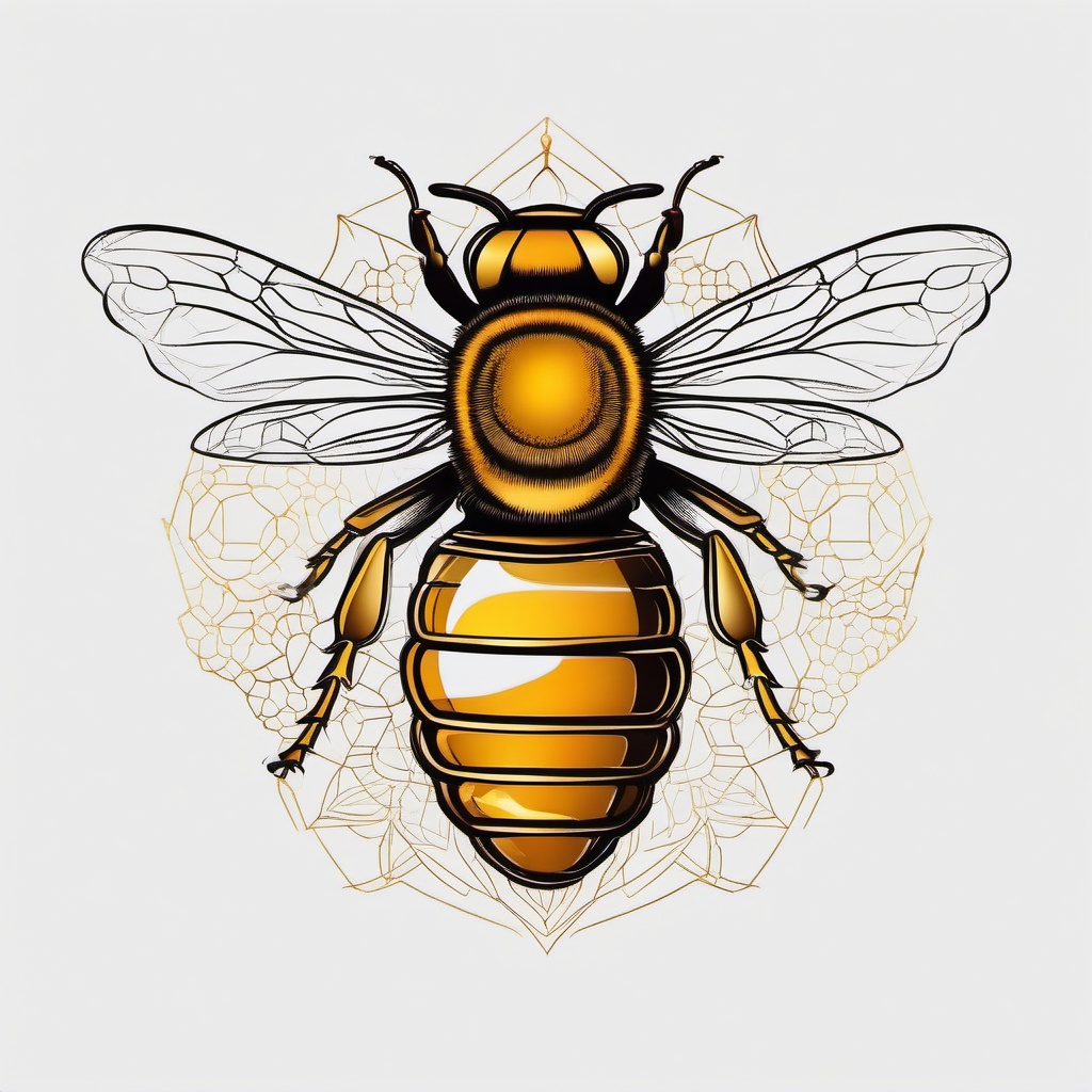 Honey Medicine Tattoo - Embrace the holistic and healing properties of honey with a medicine-themed tattoo, showcasing the medicinal qualities of this golden nectar.  simple tattoo,minimalist,white background