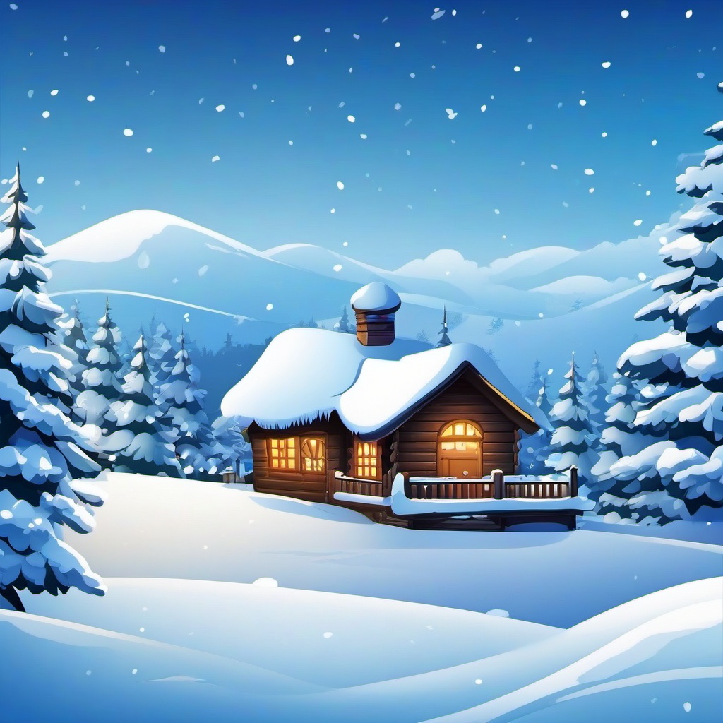 Snow Background Wallpaper - snowy background cartoon  