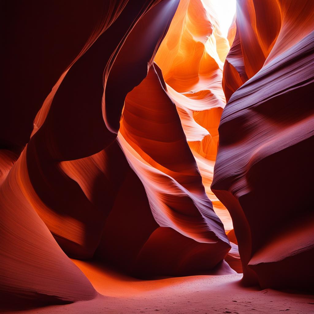 antelope canyon, usa - capture the ethereal light beams filtering through the narrow sandstone walls of antelope canyon. 