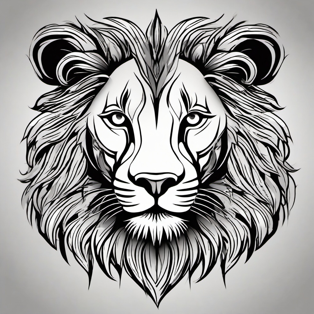 leo tattoo ideas  simple vector color tattoo