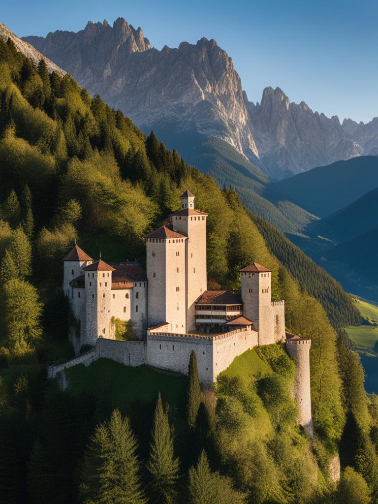 secrets of trentino's castles - illustrate the secrets and grandeur of trentino's lesser-known castles, set amidst stunning alpine scenery. 