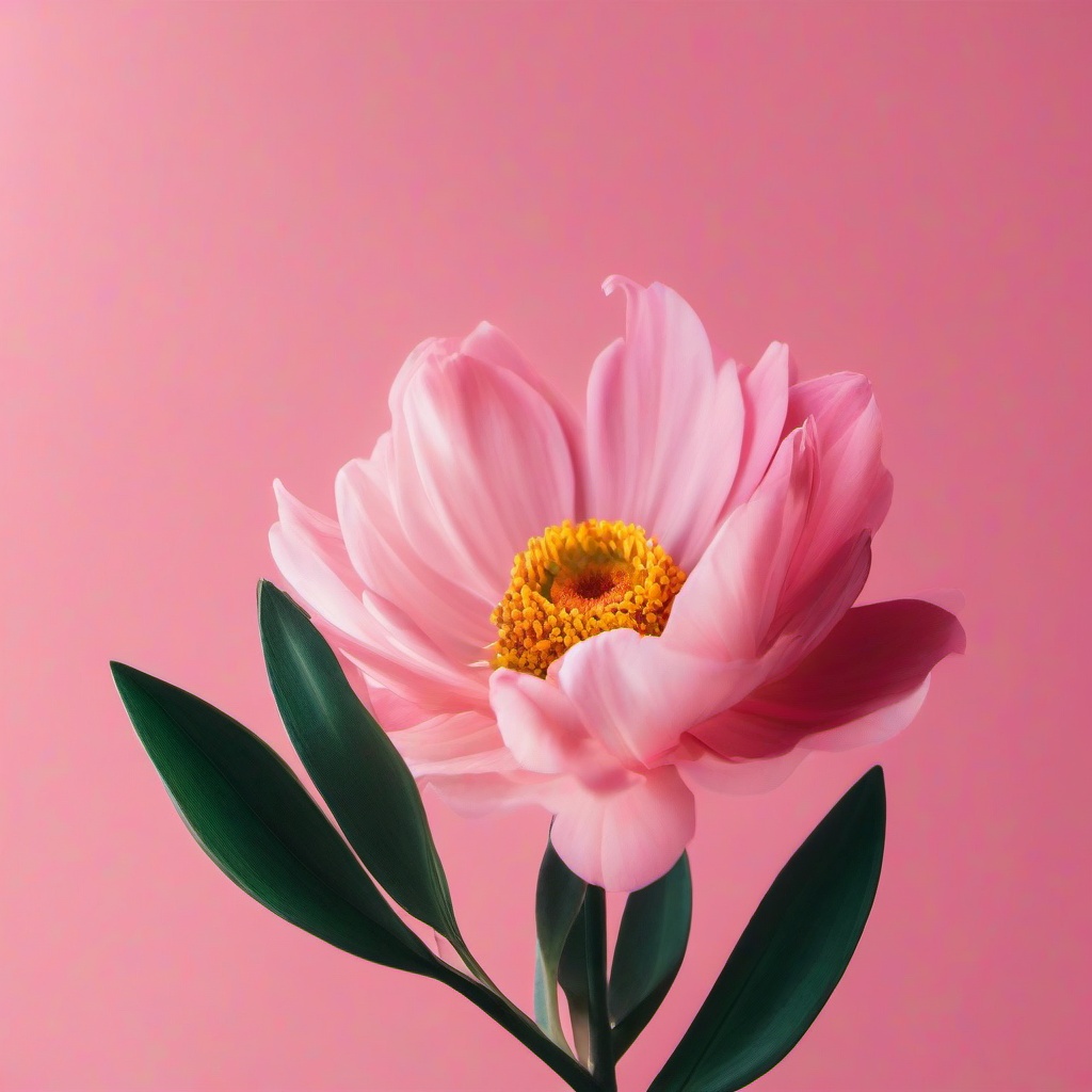 flower with pink background  