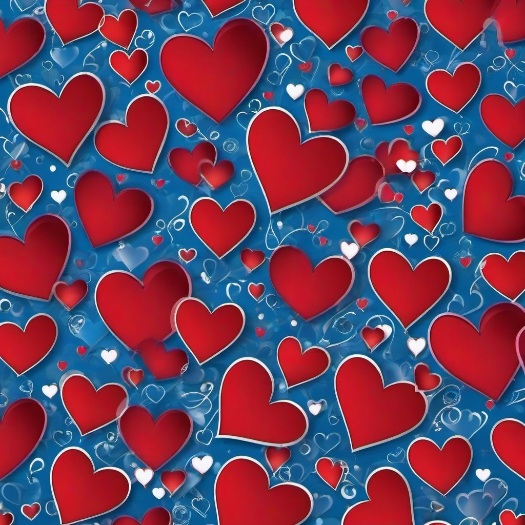 Heart Background Wallpaper - heart background blue  