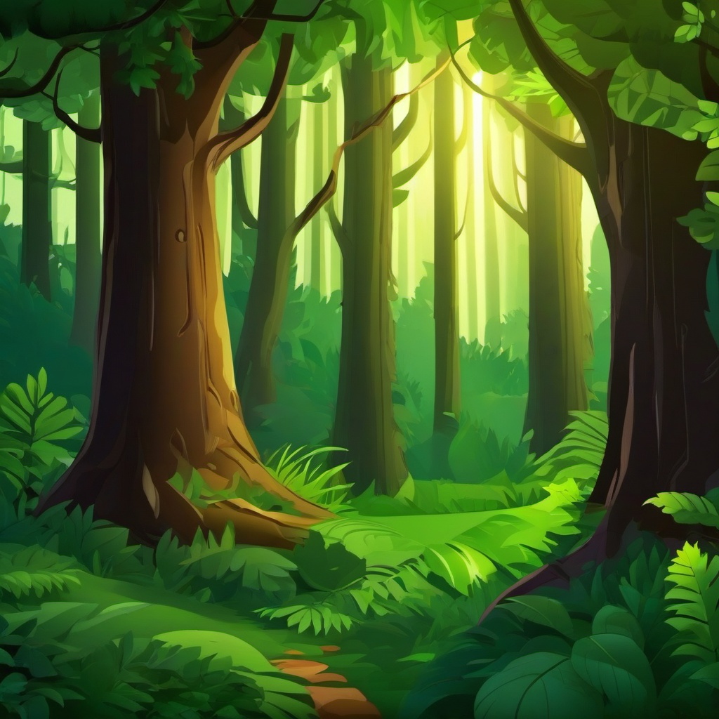 Forest Background Wallpaper - animated cartoon forest background  