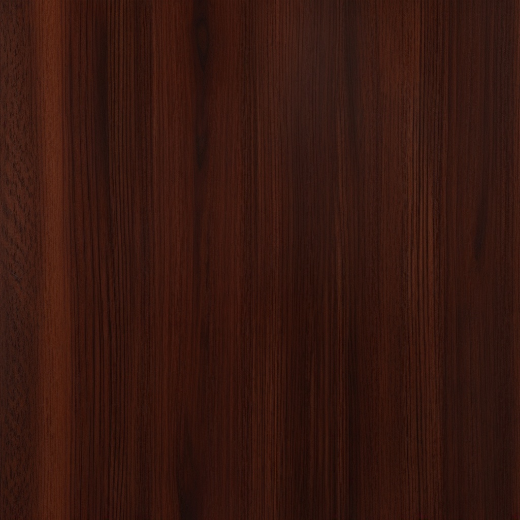 Mahogany in deep, dark hues with a high-gloss, luxurious sheen top view, product photoshoot realistic background, hyper detail, high resolution