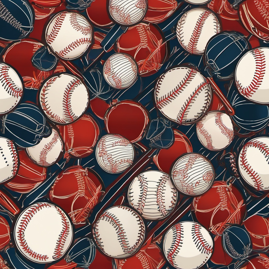 Baseball Wallpaper - Baseball Game Excitement wallpaper, abstract art style, patterns, intricate