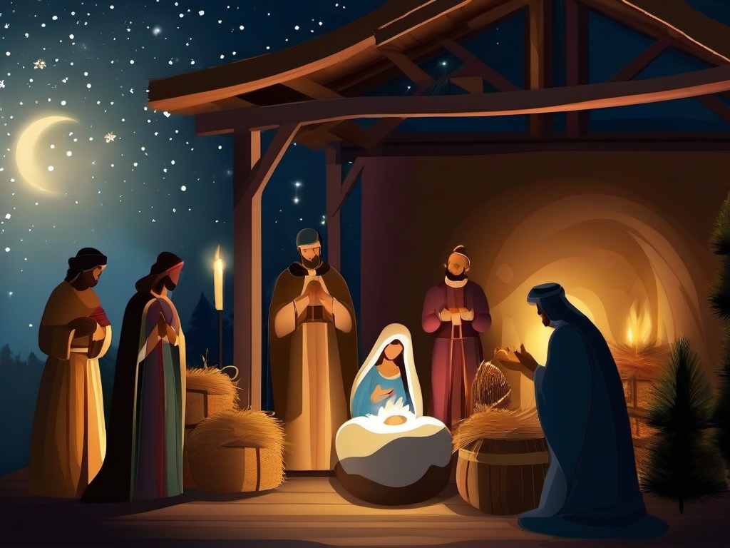 Christmas Background Nativity  