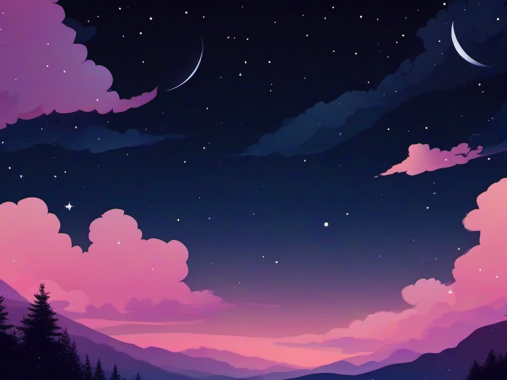 Night Sky Background Aesthetic  ,desktop background wallpaper