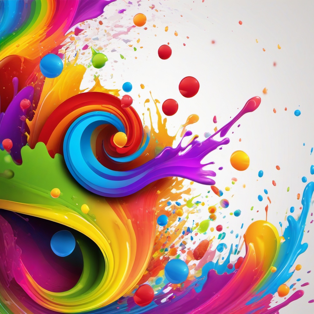 Splash Background - rainbow color splash background  