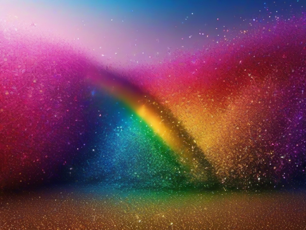 Rainbow Background Glitter  