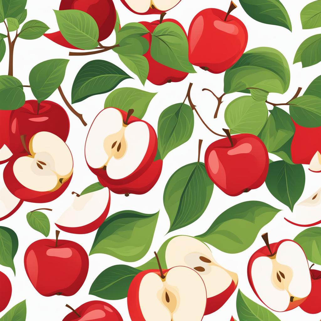 apple clipart - a juicy, red apple. 