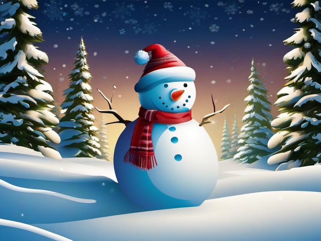 Snowman Christmas Wallpaper  