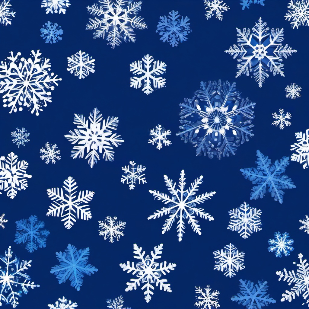 Snow Background Wallpaper - blue background snowflakes  