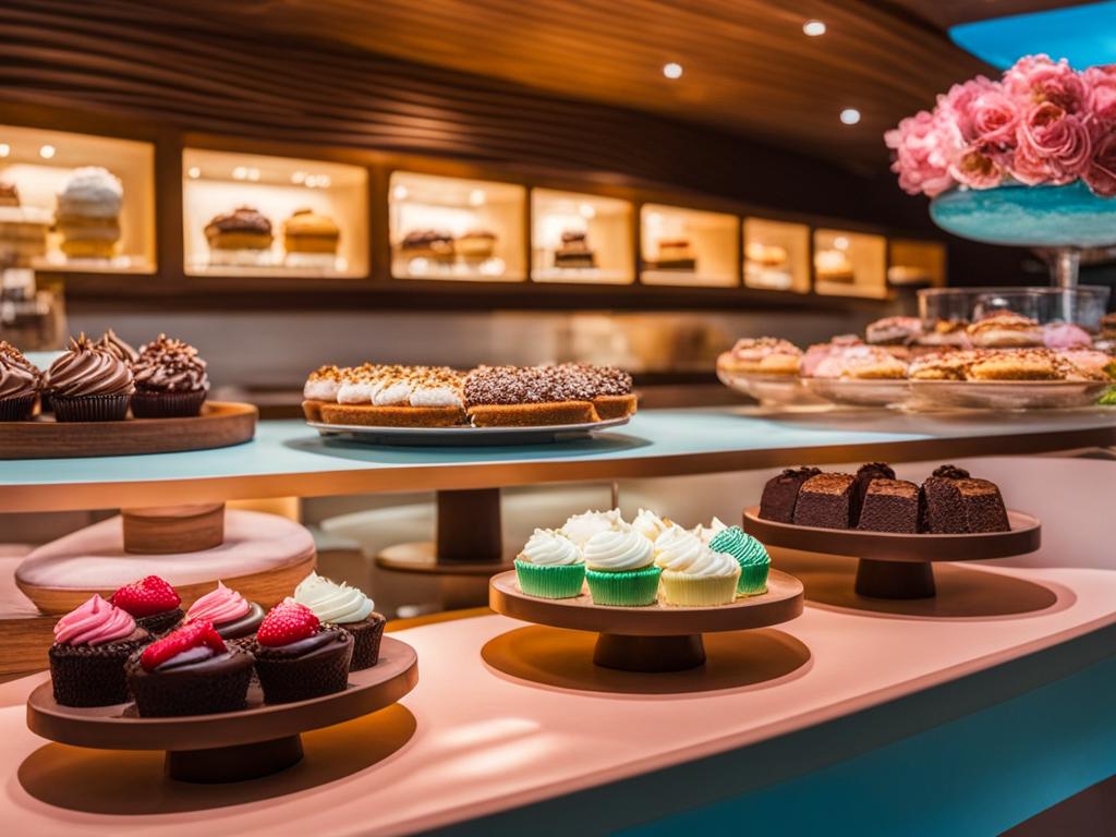 satisfy your sweet tooth on an island where everything is made of delicious desserts at dreamy dessert island. 