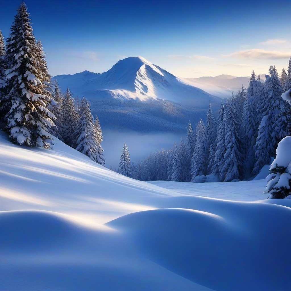 Snow Background Wallpaper - snowy mountain background  