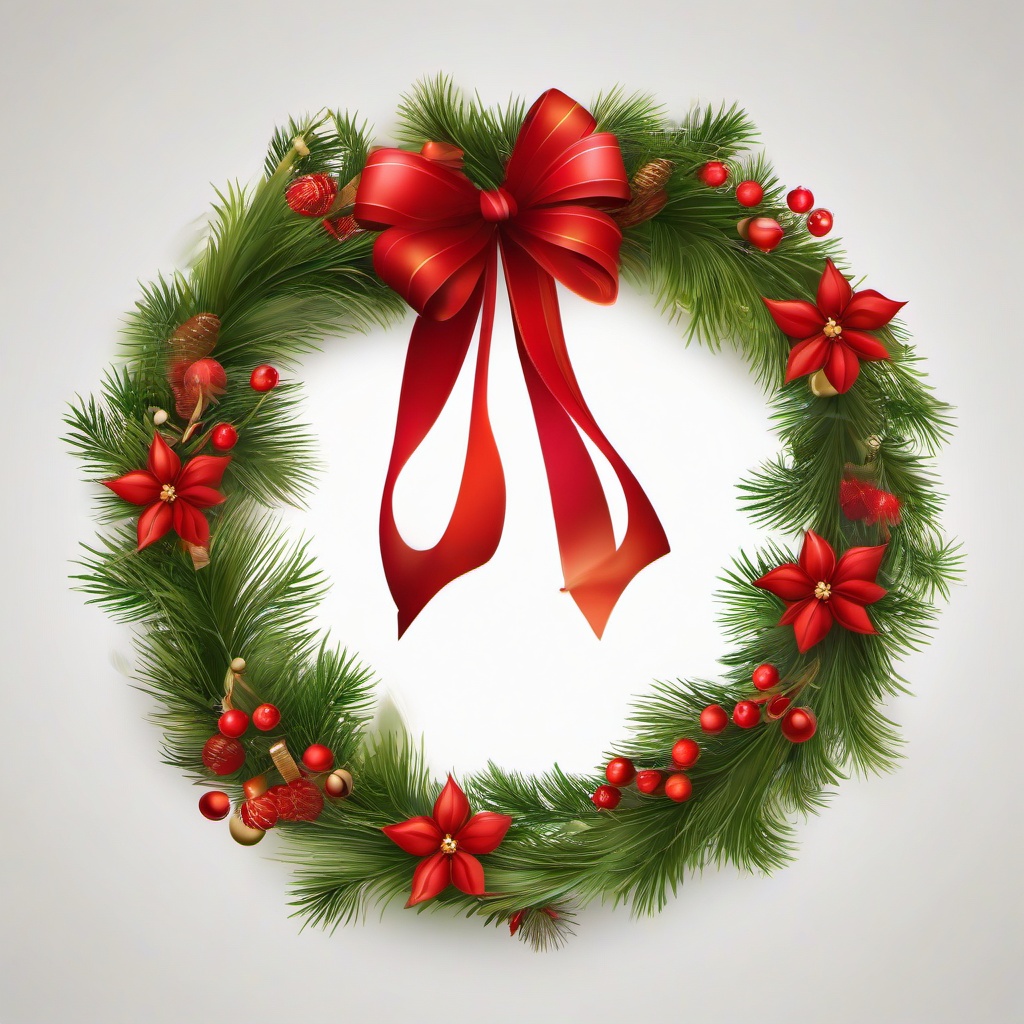 Christmas Background Wallpaper - christmas wreath white background  