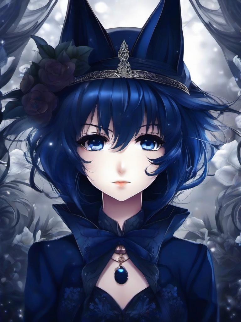 Dark Blue Anime Wallpaper  ,mobile iphone background wallpaper