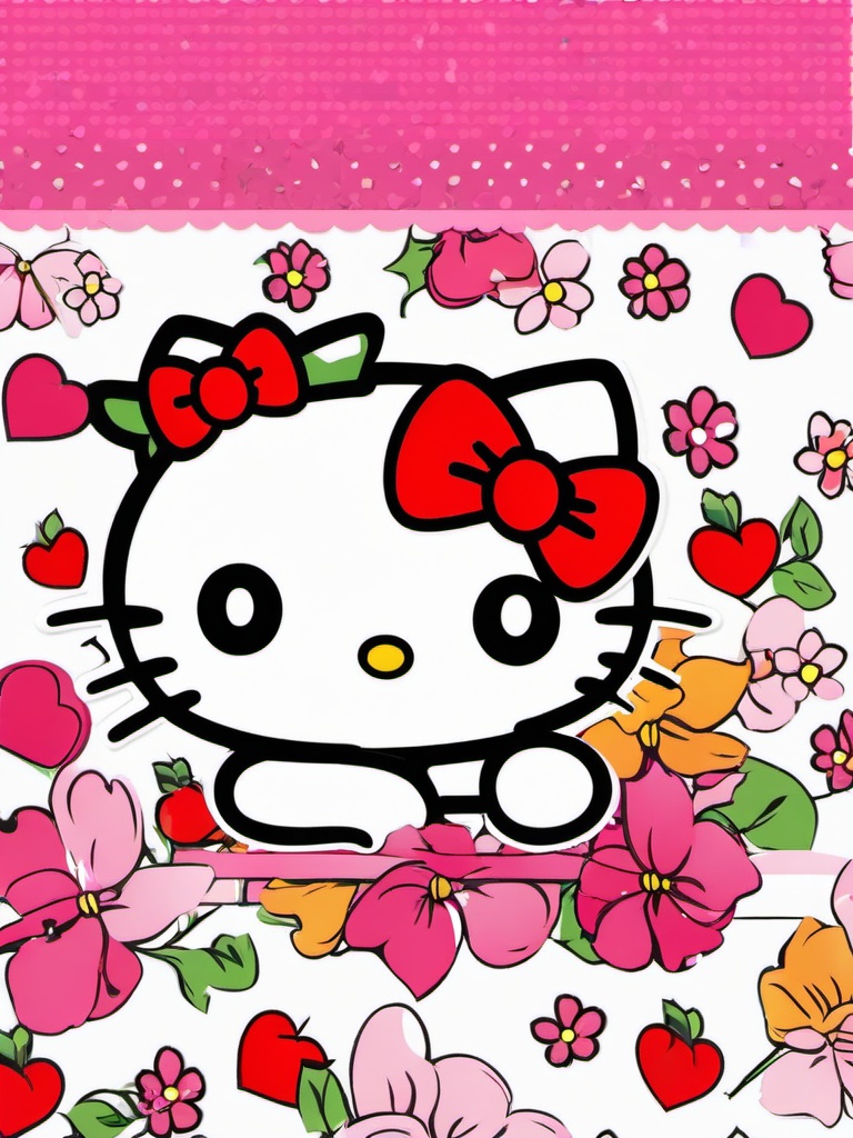 Hello Kitty clipart - Hello Kitty with bow  clipart